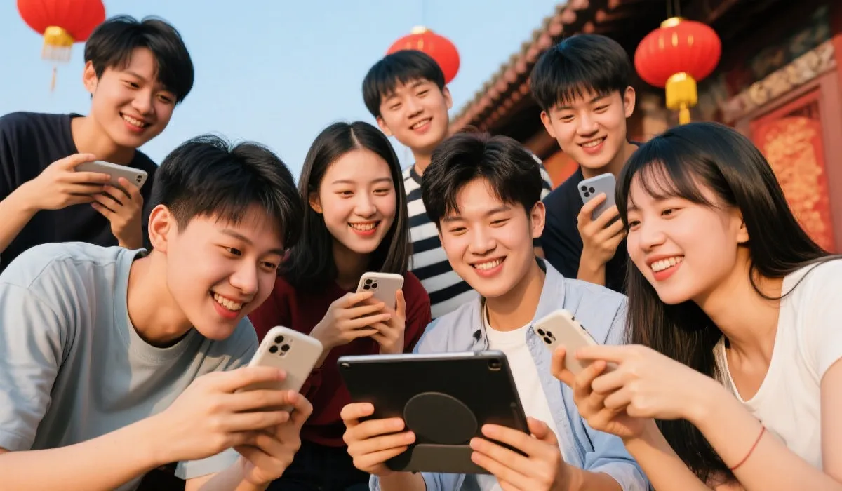 年轻用户在壹号娱乐平台互动体验